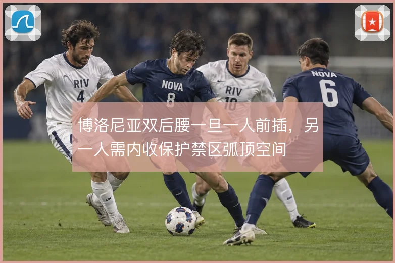 博洛尼亚双后腰一旦一人前插，另一人需内收保护禁区弧顶空间